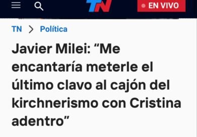 EL PARTIDO JUSTICIALISTA LOCAL REPUDIA LOS DICHOS DEL PRESIDENTE MILEI